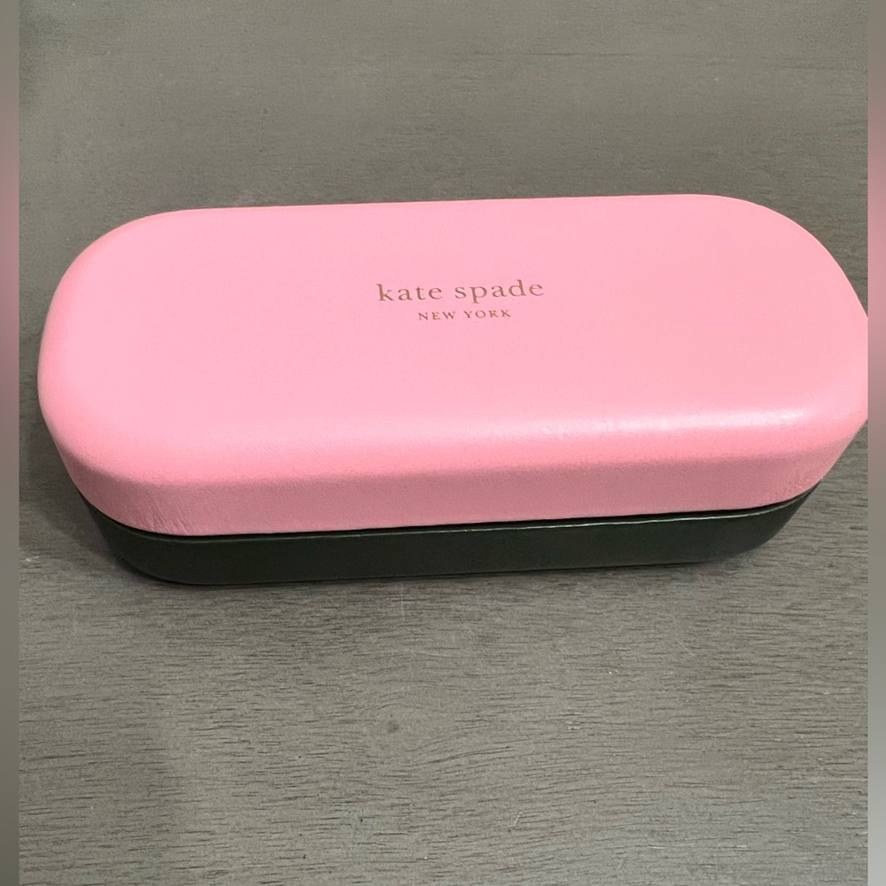 Kate Spade Pink and Green eyeglass case